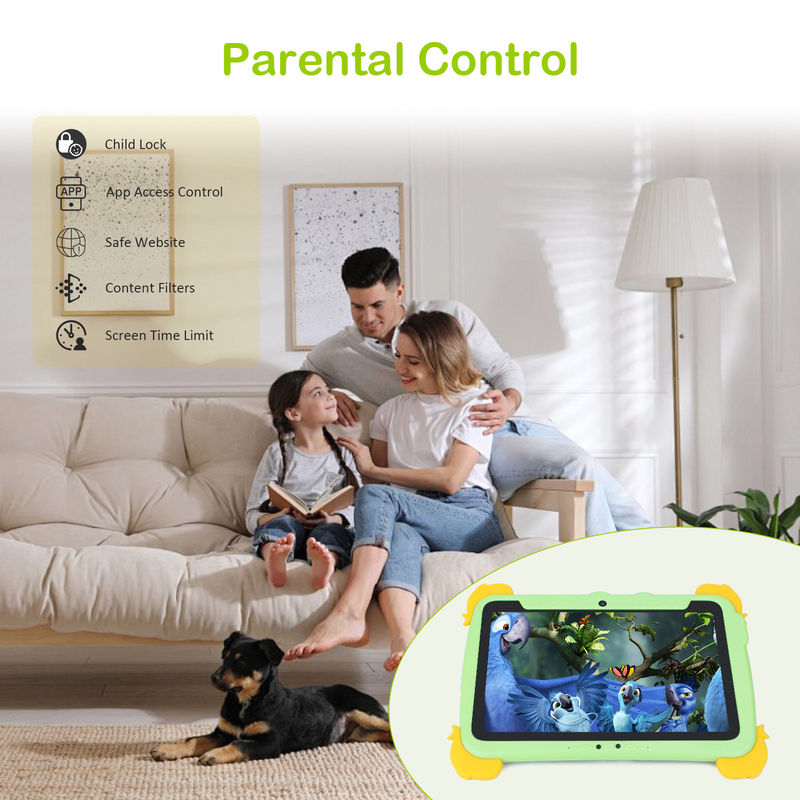C idee 10,1 inch Kinderen Tablet PC Met Hoes Oogbescherming IPS HD Scherm voor Onderwijs Leren P1100