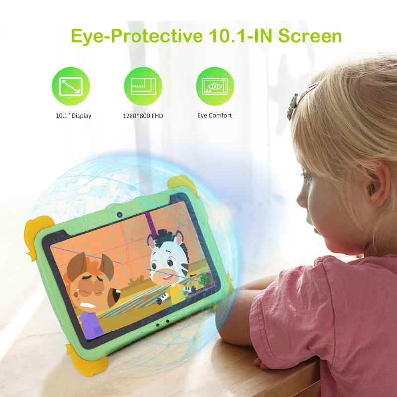 C idee 10,1 inch Kinderen Tablet PC Met Hoes Oogbescherming IPS HD Scherm voor Onderwijs Leren P1100