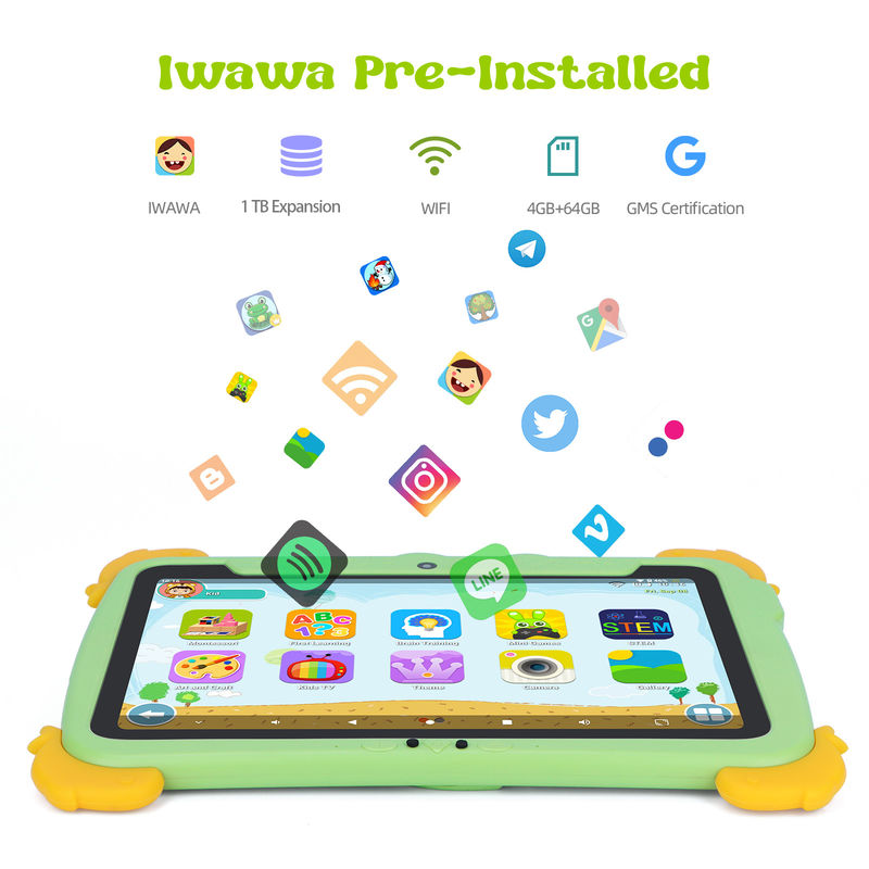 C Idea Kids Tablet 10.1 inch Android Tablet PC met hoes oogbescherming 1280*800 Scherm Pre-installer IWAWA voor onderwijs