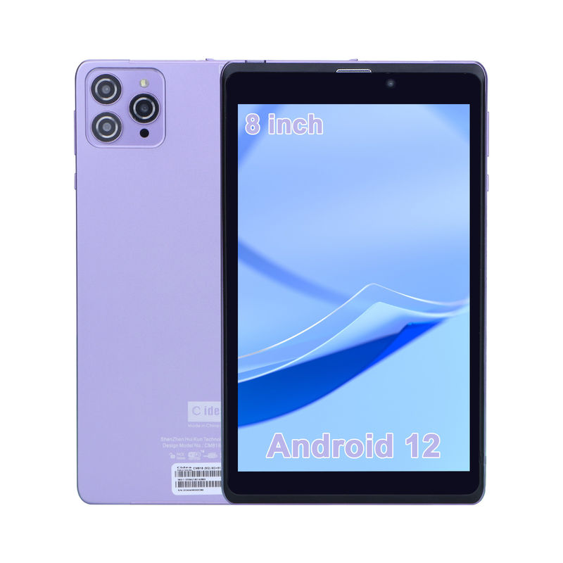 C Idea Portable 8 In Android Tablet PC 8 GB RAM 512 GB Android 12 Tablet IPS HD Display Quad Core CM818-Purple
