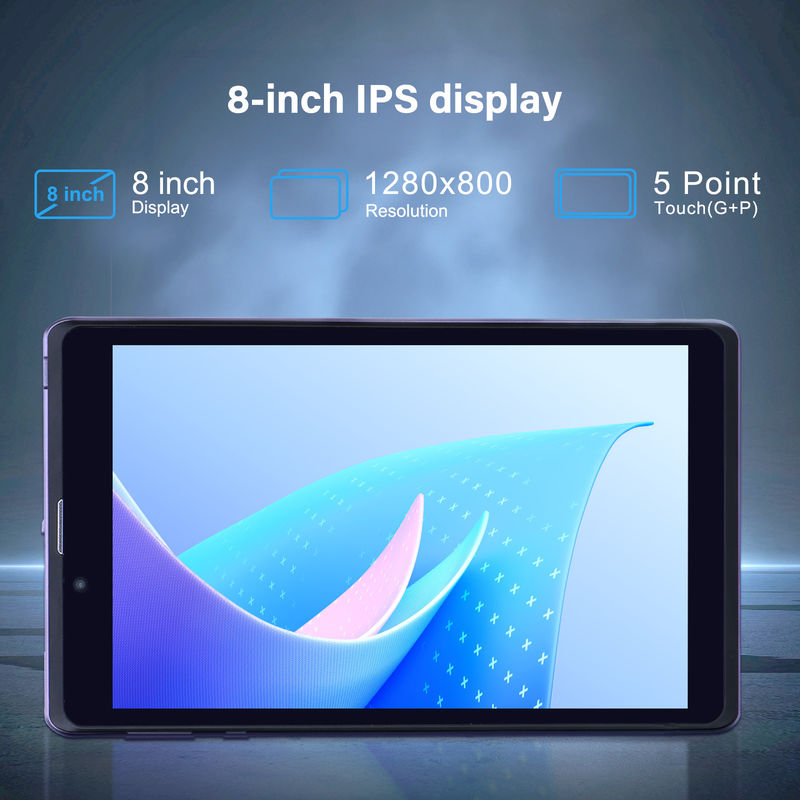 C Idea Portable 8 In Android Tablet PC 8 GB RAM 512 GB Android 12 Tablet IPS HD Display Quad Core CM818-Purple