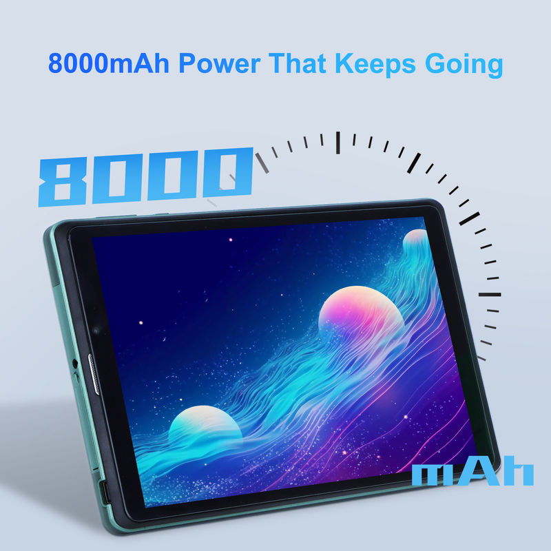 C idee 8 inch Android Tablet PC Met Android 12 OS Quad Core CPU 8GB RAM 512GB opslag IPS HD Display CM818-groen