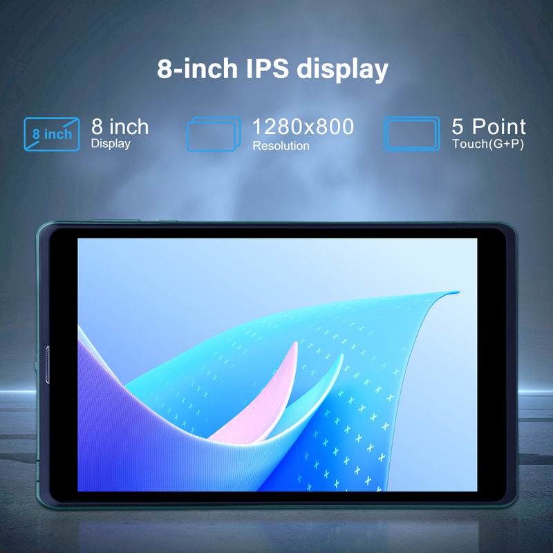 C idee 8 inch Android Tablet PC Met Android 12 OS Quad Core CPU 8GB RAM 512GB opslag IPS HD Display CM818-groen