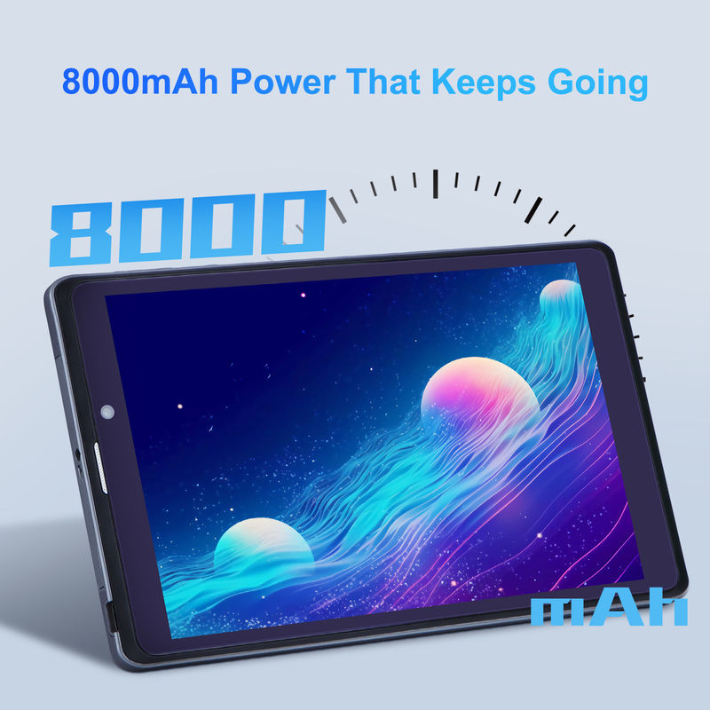 C idee Android Tablet PC Dual Camera 8 Inch 1280x800 IPS HD Display Android 12 Tablets voor studenten CM818-Grey
