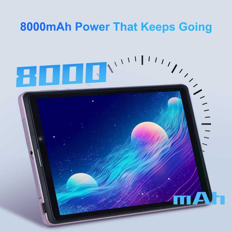 C idee 8 inch Android 12 Tablet 8000mAh Batterij 5+8MP Camera 8GB RAM 512GB ROM voor Onderwijs Leer CM818-roze