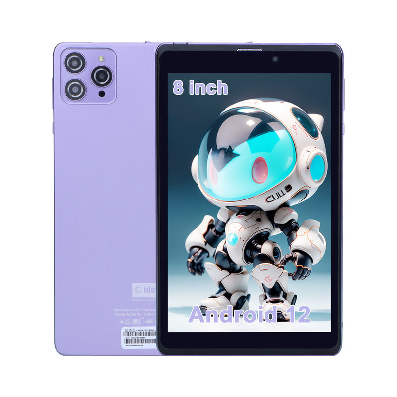 C Idea Portable 8 In Android Tablet PC 8 GB RAM 512 GB Android 12 Tablet IPS HD Display Quad Core CM818-Purple