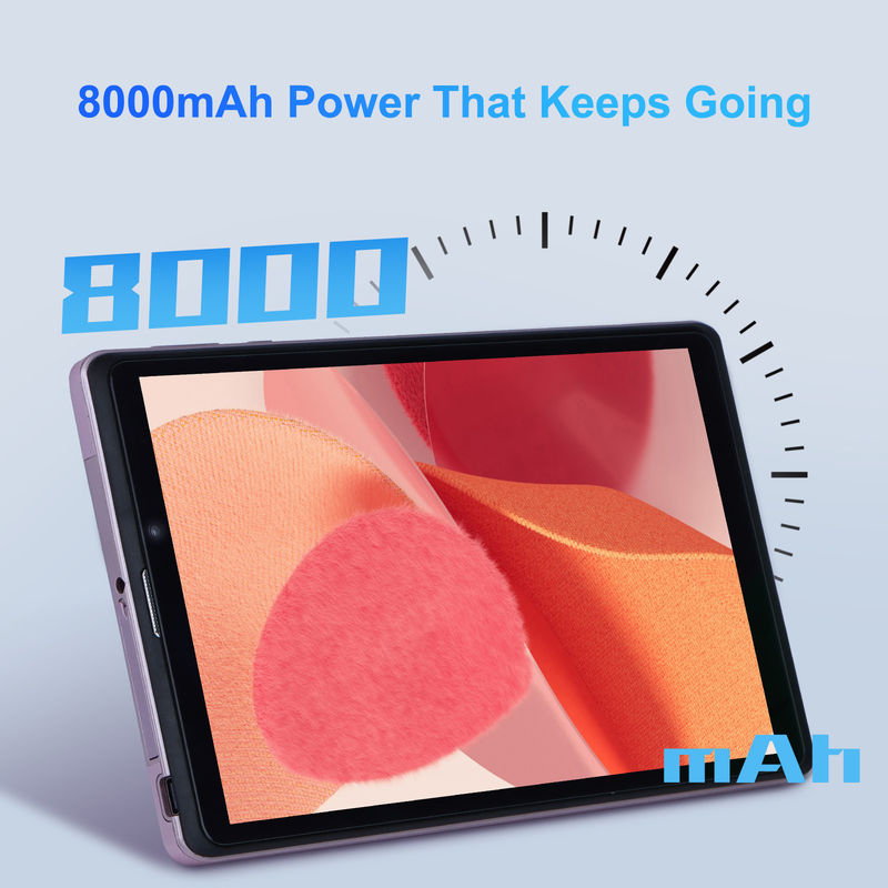 C Idea 8 inch Android 12 Tablet 8000mAh Battery 5MP+8MP Camera 8GB RAM 512GB ROM Voor onderwijs Leer CM818-roze