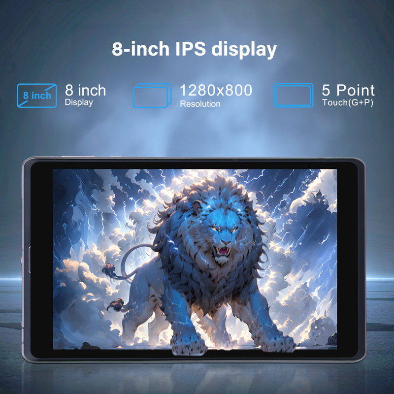 C Idea 8 inch Android 12 Tablet 8000mAh Battery 5MP+8MP Camera 8GB RAM 512GB ROM Voor onderwijs Leer CM818-roze