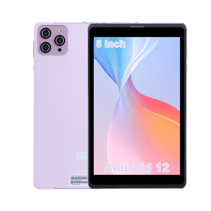 C idee 8 inch Android 12 Tablet 8000mAh Batterij 5+8MP Camera 8GB RAM 512GB ROM voor Onderwijs Leer CM818-roze