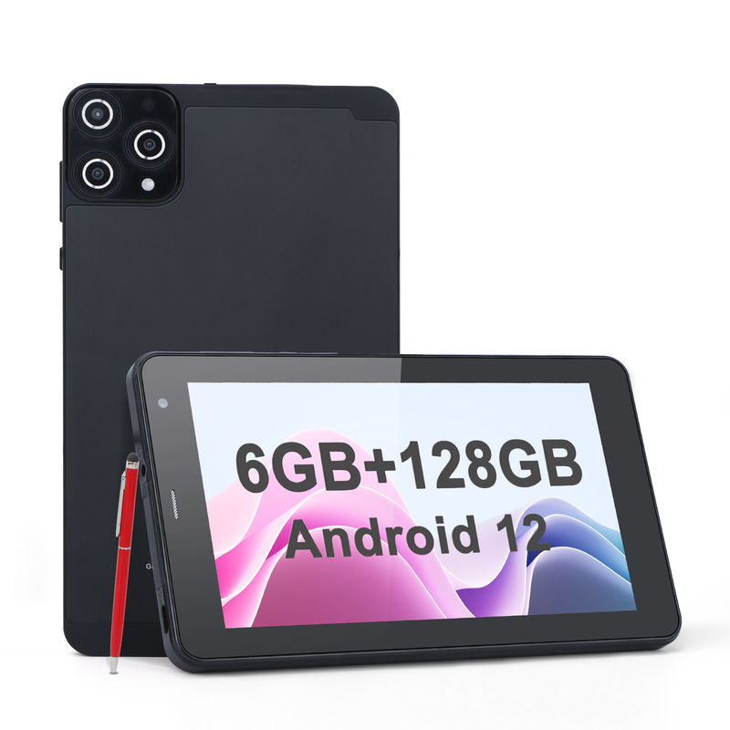 C Idea Android Tablets 6+128GB Quad Core 7 Inch Tablet PC Voor Studenten CM515 ((Zwart)