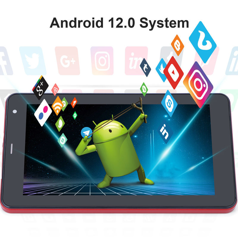 C Idea WiFi 5G Tablet 7 Inch Tablets 6+128GB Quad Core Touch Screen For Education CM515 ((Rode)