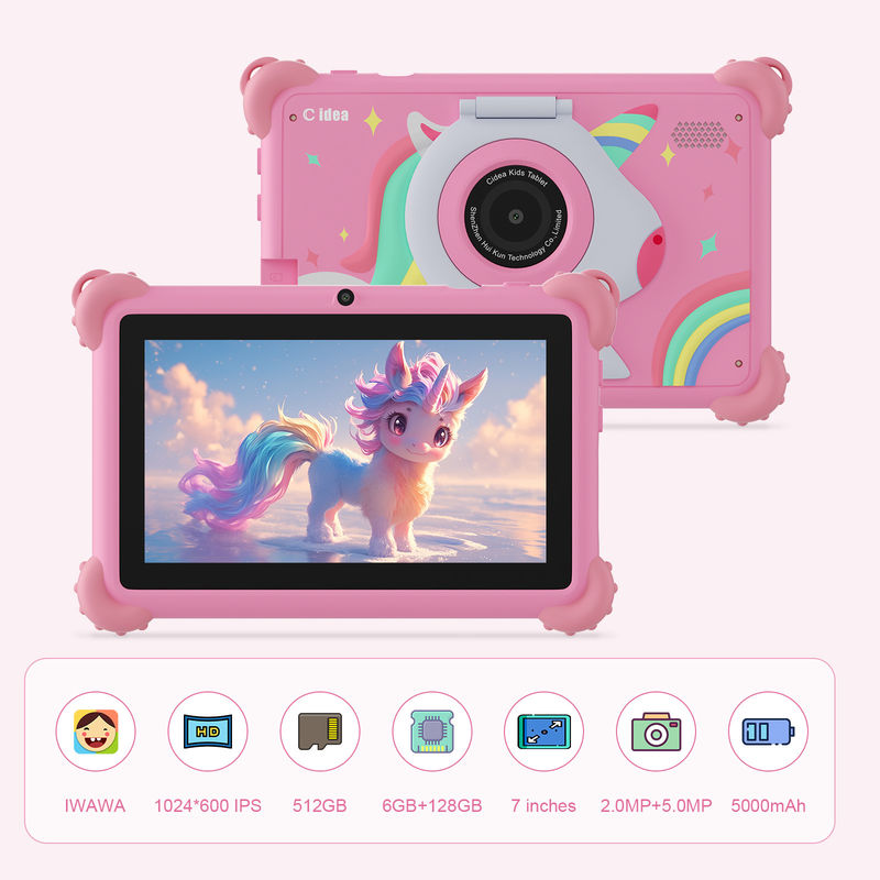 C Idea Educational Tablet voor kinderen 7 inch touchscreen met beschermende behuizing CM88