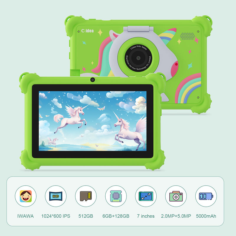 C idea Kids Tablet 2024 Educatieve Leuk met HD Display en Beschermingshoes Tablet CM88