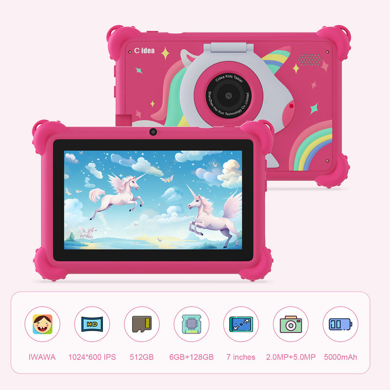 C idee 2024 Kids Learning Tablet Bright HD Screen en educatieve apps inclusief CM88