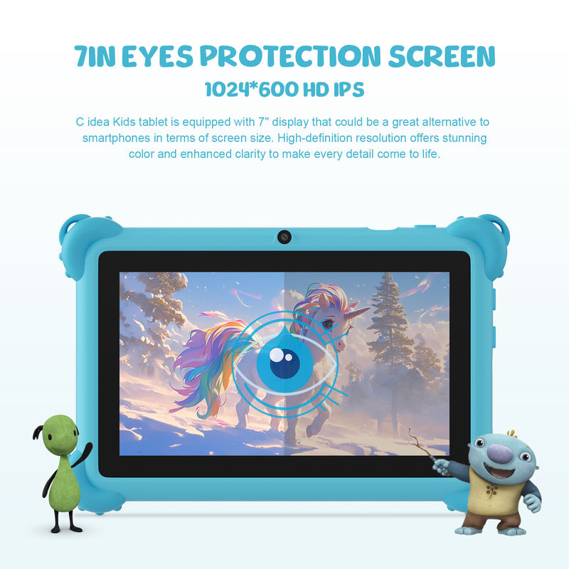 C idee 2024 Kids Learning Tablet Bright Display Beschermende behuizing en Android 12 Performance CM88