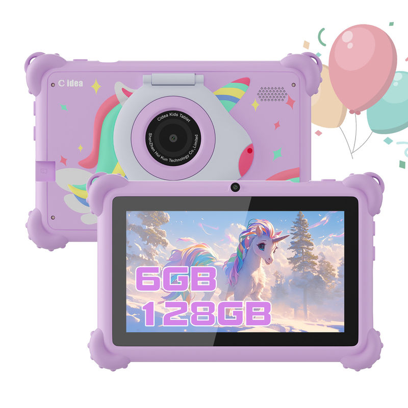 C idee 2024 Kids Tablet Ideaal Geschenk met Android 12 Educational Apps en Duurzame Hoes Tablet Kidspad CM88