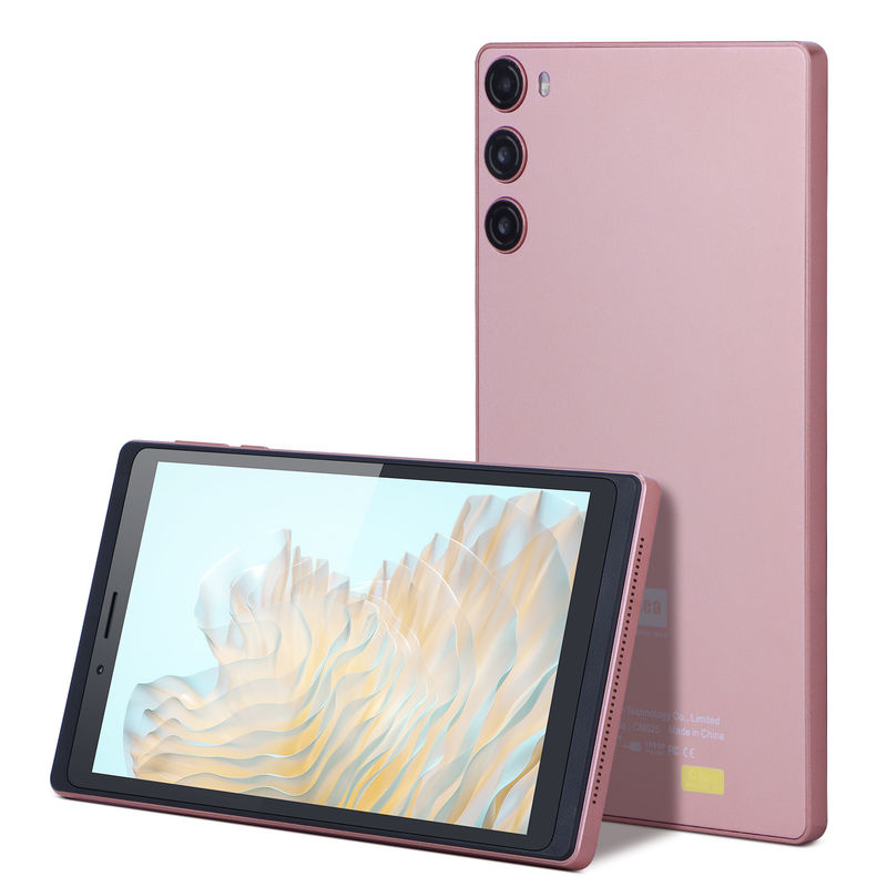 C Idea Android 12 Tablet 6GB RAM 128GB ROM Met SIM 7 Inch Tablet PC Voor Studenten CM525 Roze