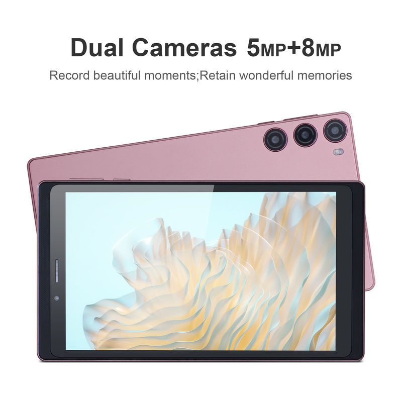 C Idea Android 12 Tablet 6GB RAM 128GB ROM Met SIM 7 Inch Tablet PC Voor Studenten CM525 Roze