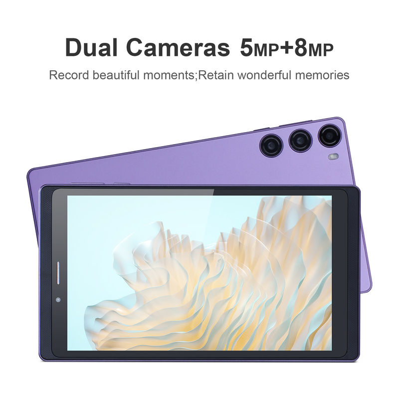 C Idea Draagbare 7 inch Smart Tablet PC Met Sim 6GB 128GB Onderwijs Voor School CM525 ((Purple)