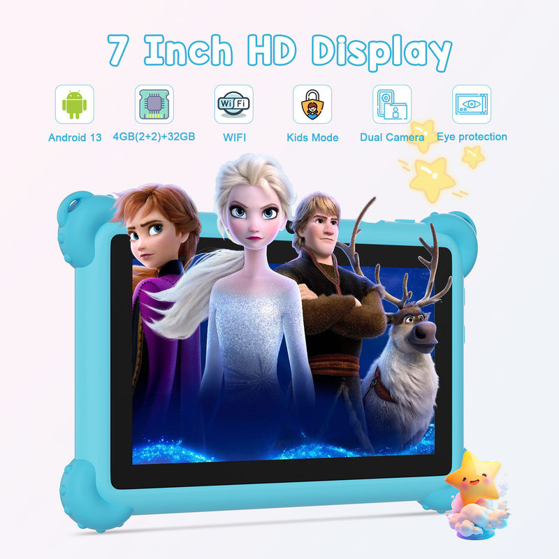 C Idea Android 13 Kids Tablet 4 ((2+2) + 32GB Pre-Installeerde IWAWA Educational Tablet Voor Studenten CM91