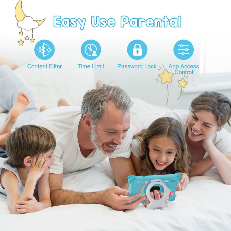 C Idea Android 13 Kids Tablet 4 ((2+2) + 32GB Pre-Installeerde IWAWA Educational Tablet Voor Studenten CM91