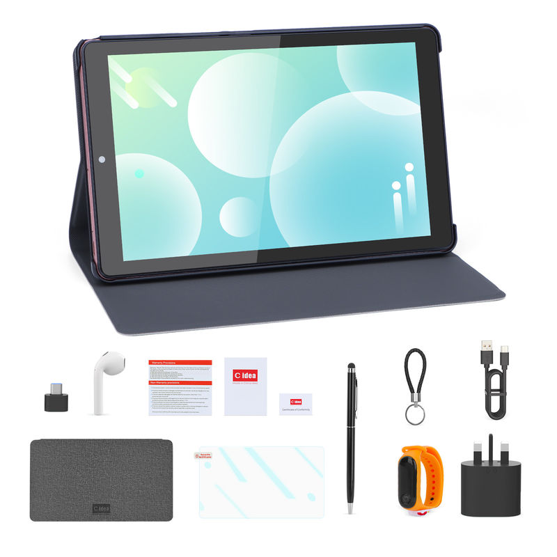 C idee Android Tablet 800x1280 IPS Scherm SIM Ondersteuning 9 inch Tablet PC Met Case CM935 roze