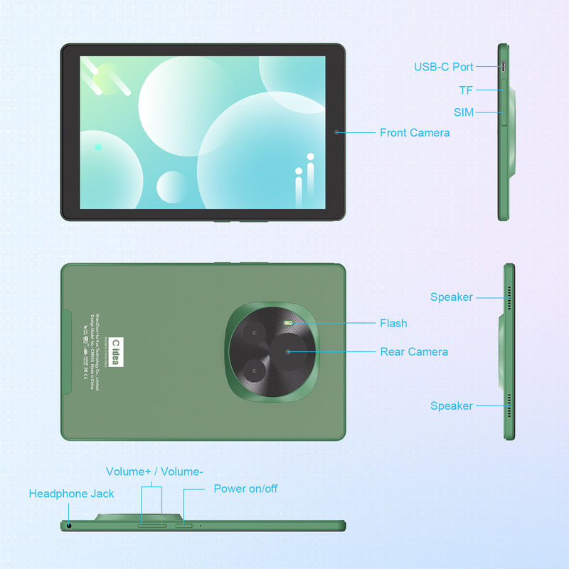 C Idea 9 Inch Education Tablet 800x1280 IPS Touch Screen Tablet Met Stylus Pen CM935 groen