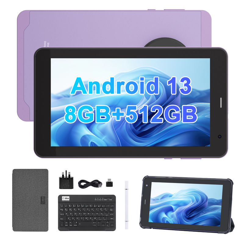 C Idea Android 13 met 6000mAh 7 inch tablets educatieve tablet pc met pen CM518 Pro Purple