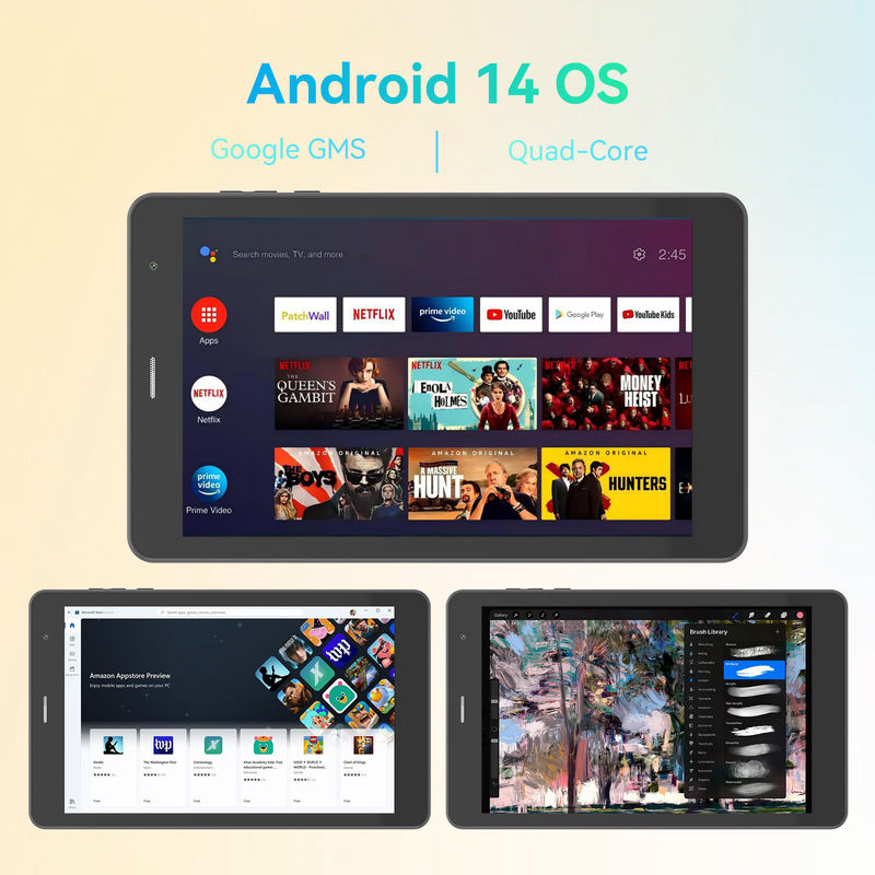 C Idea Quad Core Android Tablet Draagbaar 8 inch Tablet Voor Studenten Met SIM CM828 Zwart