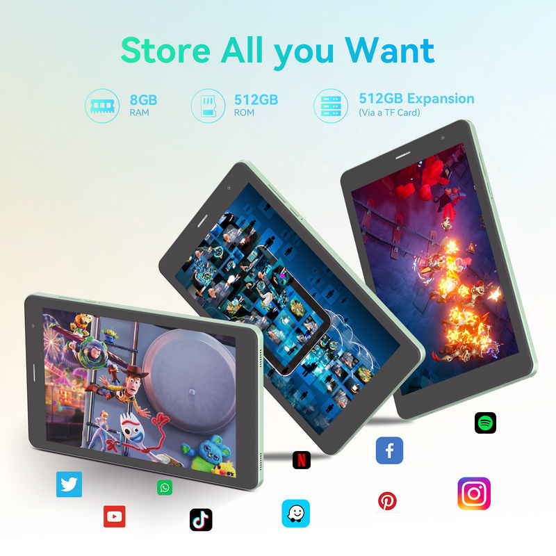 C Idea Hoogresolutiescherm 8 inch Tablet PC Met 800x1280 Ips Scherm Voor Tieners Onderwijs CM828 Groen