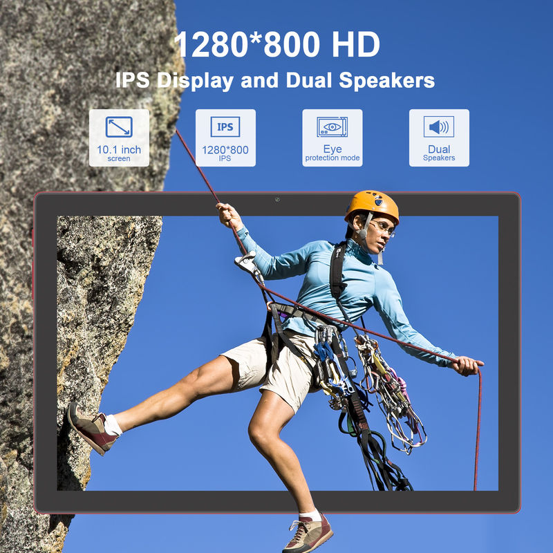 C Idea 10.1 inch Android 14 Smart Tablet PC met Sim ondersteuning voor tieners CM8200Plus rood