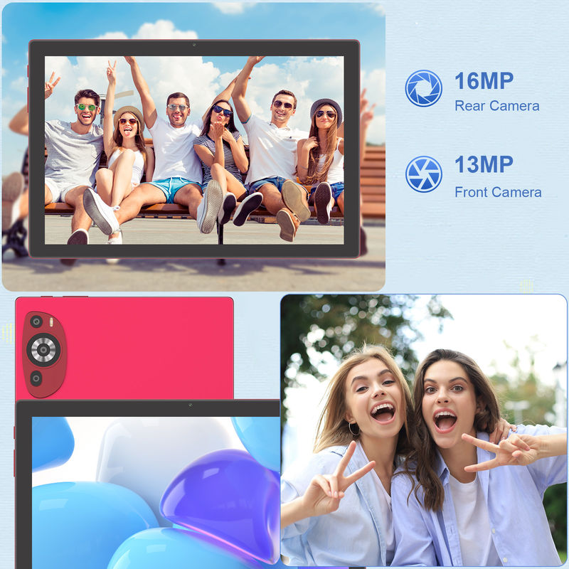 C Idea 10.1 inch Android 14 Smart Tablet PC met Sim ondersteuning voor tieners CM8200Plus rood