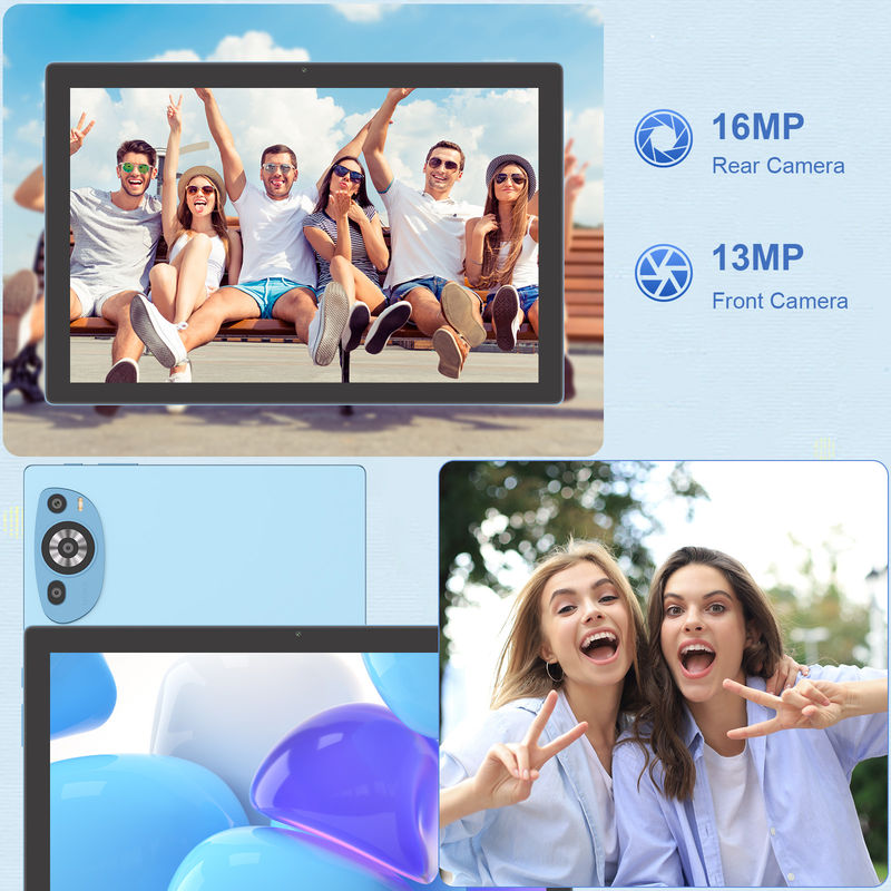 C Idea Android 14 Touch Screen 10.1 inch Tabletten Met Keyboard En Pen CM8200plus Blauw