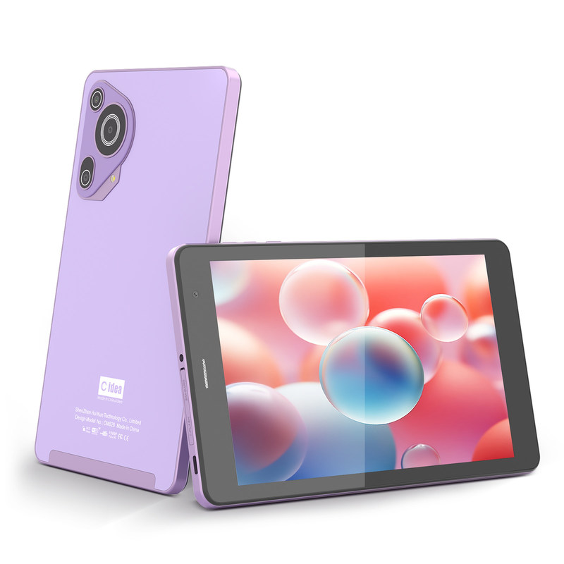 C Idea 8 inch 8+512gb 8000mah 5+8MP Dual Camera Android Tablet PC Met Sim Voor Studenten CM828 Paars