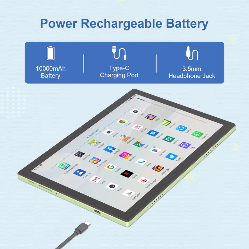 C Idea WIFI Android 14 Touch Screen Tablets met toetsenbord en muis CM8200plus Groen