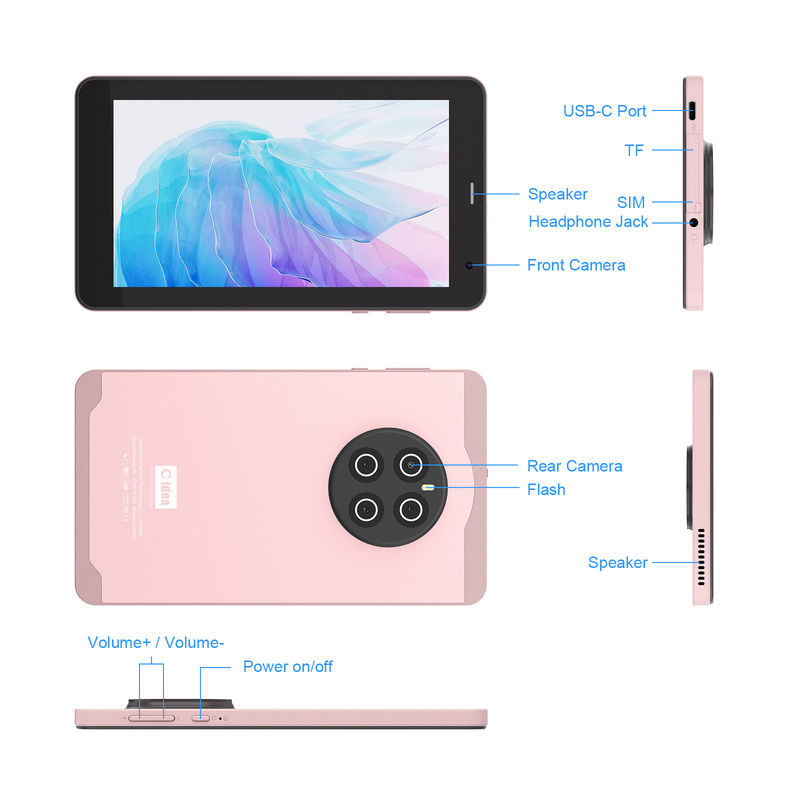 C Idea 7 inch tabletten met SIM Wifi Android tablet pc CM518 Pro Pink
