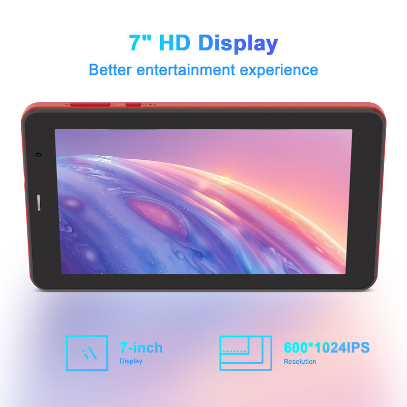 C Idea Android 13 Tabletten Met SIM Wifi 7 inch Touch Screen Tablet CM518 Pro Rood