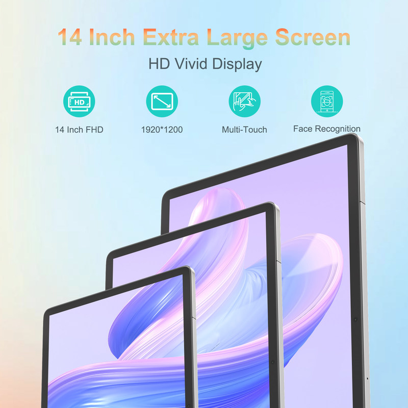 C Idea 14 Inch Tablet Lange Duurzame Batterij Educatieve Tablet Voor Studenten CM14000 Plus Grijs