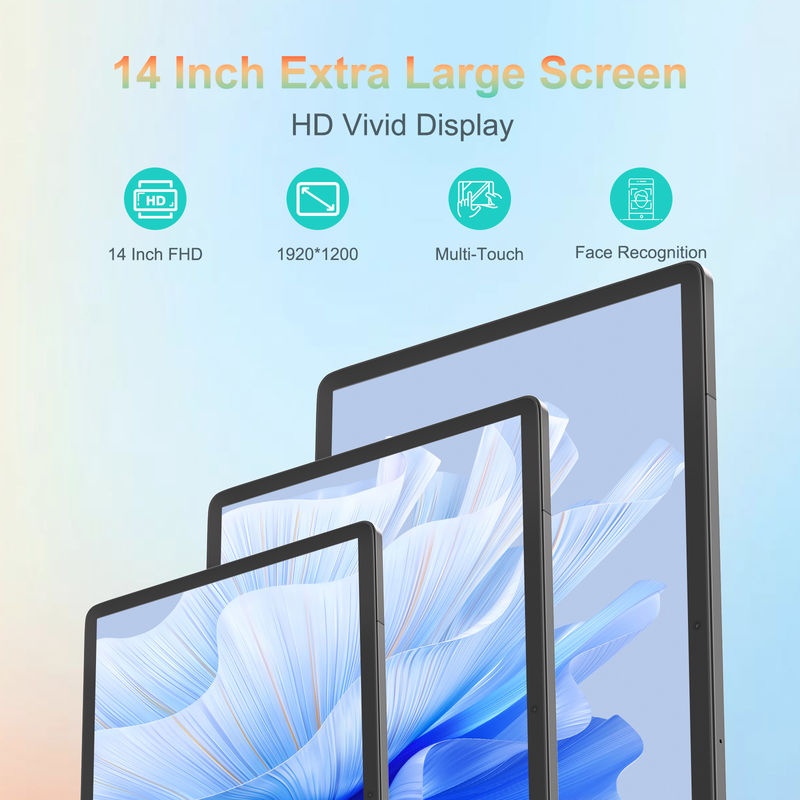 C Idea 14 Inch Tablet Nieuwste Android Tablet PC voor volwassenen Werken CM14000 plus Zwart