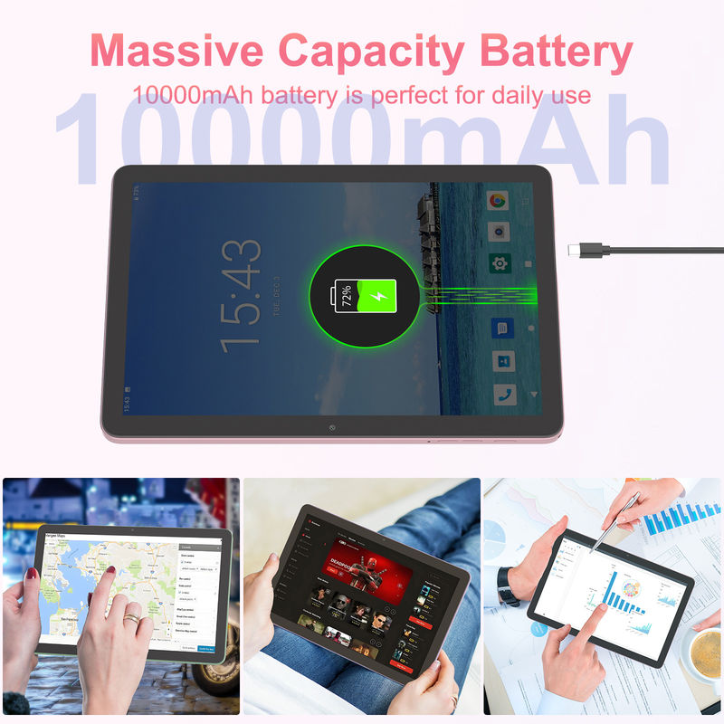 C Idea 10,1 inch 5g tablet met sim toetsenbord Smart Tablet Pc voor onderwijs cM8300 Plus Roze