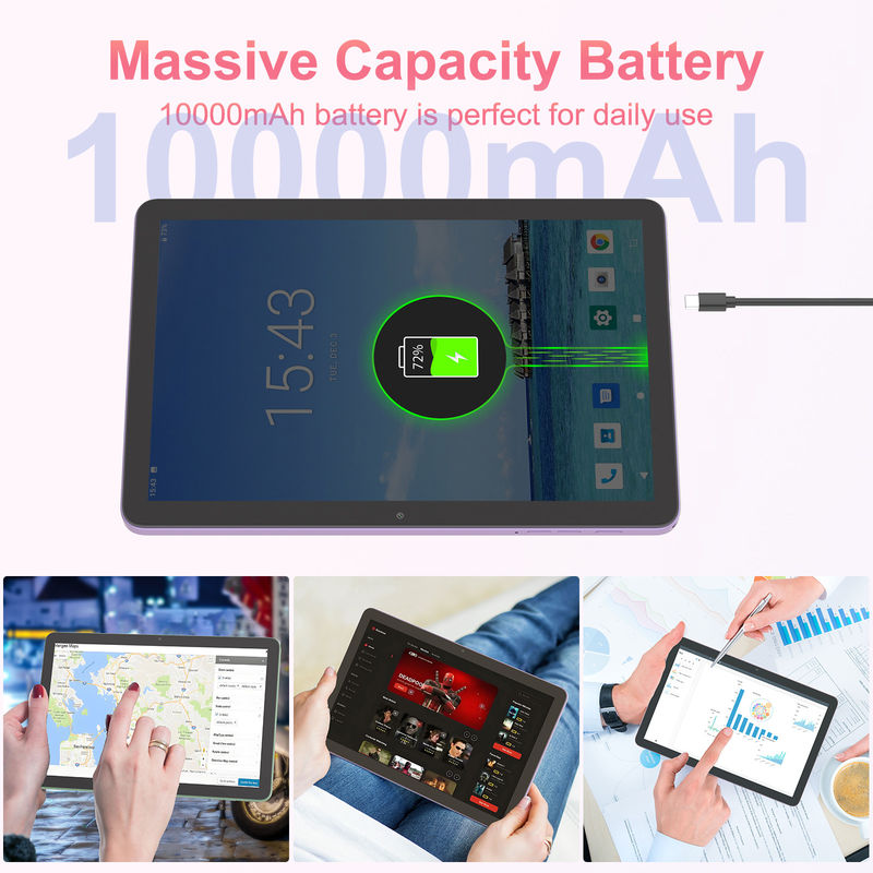 C Idea 5G Tablet Met Dual SIM 10 inch Tablet Pc Voor Onderwijs CM8300 Plus Paars