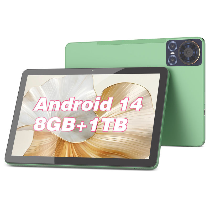 C Idea 10.1 inch 5G Tablet Met MTK Quad Core Android 14 Tablet Pc Voor Onderwijs CM8300 Plus Groen