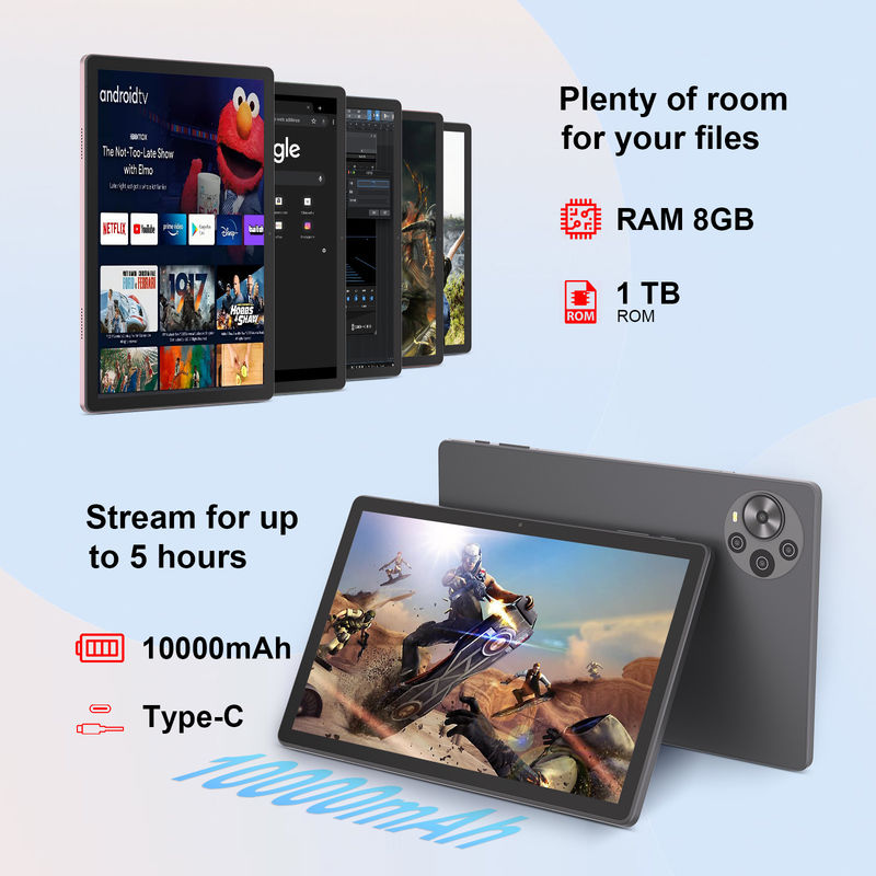 C Idea 10.36 Inch Tablet PC 2K Scherm Nieuwste Android Tablet Voor Studenten Cm10500 Plus Grijs