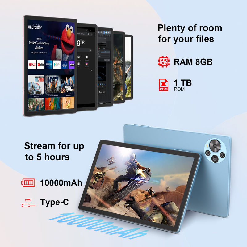 C Idea 10,36 inch Android 14 Tablet 2k Screen Smart Tablet PC CM10500 Plus Blauw