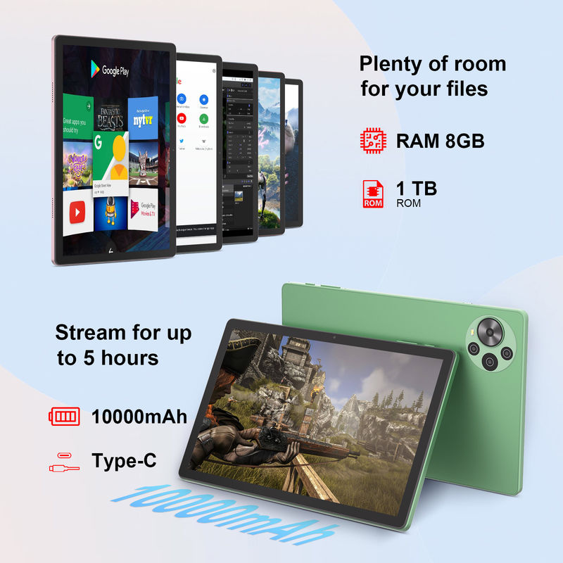 C Idea Nieuwste 10,36 inch Touch Screen Android Tablet met Dual SIM CM10500 Plus groen