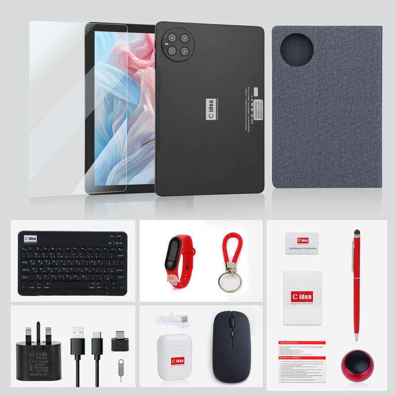 C idee 10000mAh Batterij 8GB+512GB 10,1 inch Smart Tablet met Bluetooth Keyboard CM8500