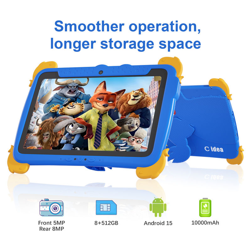 C idee 10.1-inch tablet Kidspad Android 15 Quad-Core processor en ouderlijk toezicht CM10000plus