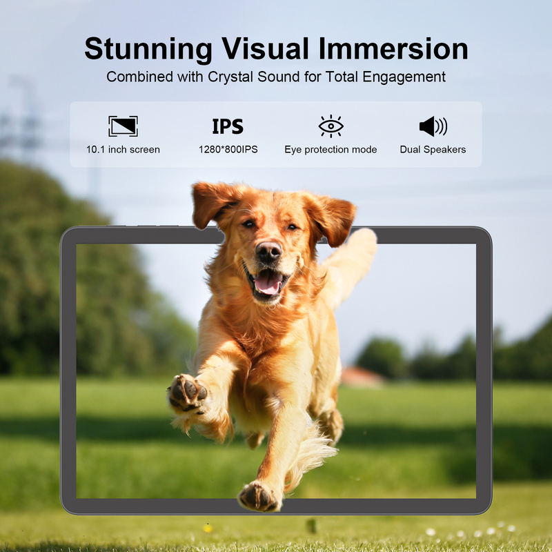 C Idee 10,1 inch Tablet PC Android 15 Tablet met Toetsenbord en Muis CM8800plus Grijs