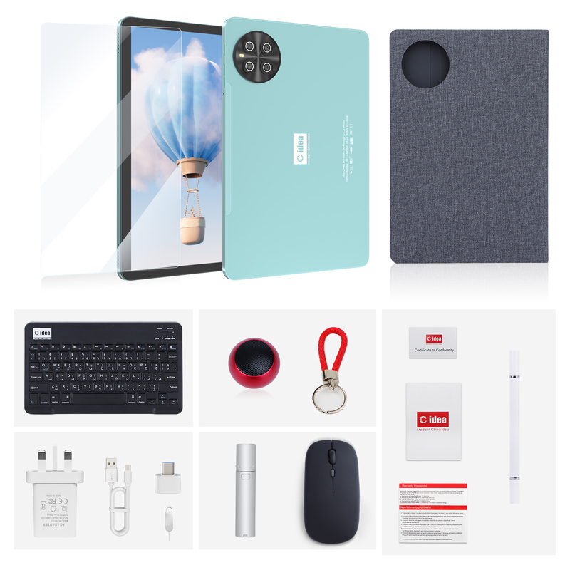 C Idea 10.1 inch Tablet MTK CPU WIFI Android Tablet Met 2 SIM Ondersteuning CM8800plus Blauw