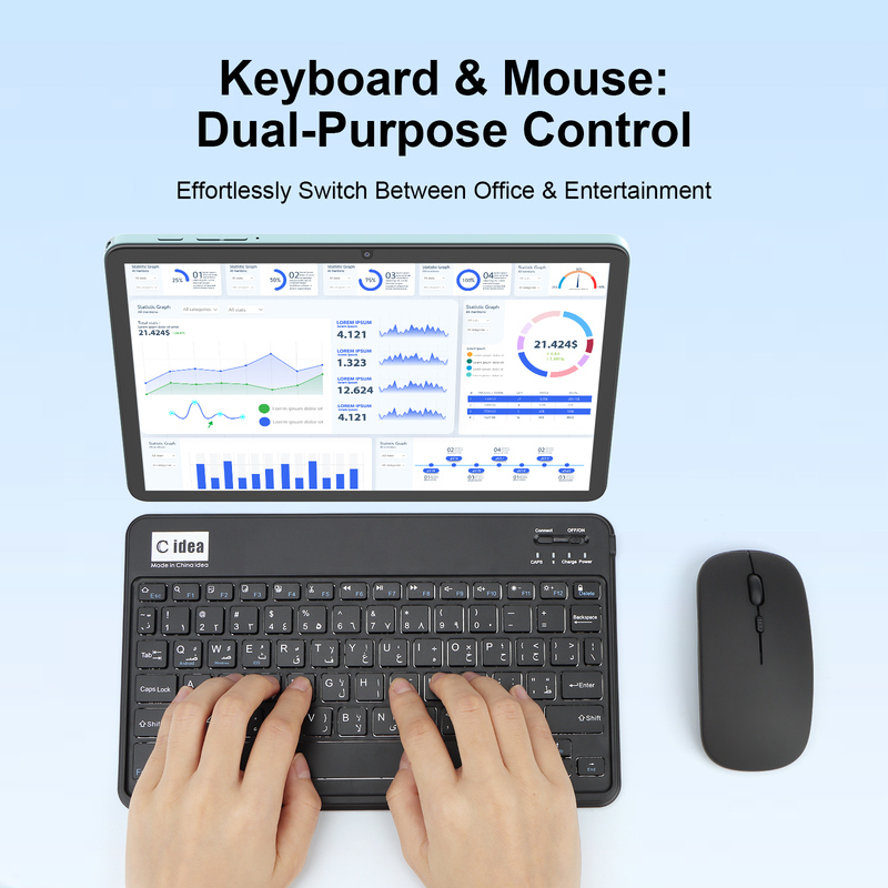 C Idea 10.1 inch Tablet MTK CPU WIFI Android Tablet Met 2 SIM Ondersteuning CM8800plus Blauw